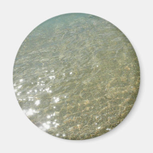 Vatten på Abstrakten Beach I Natur Fotography Magnet