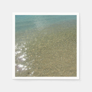 Vatten på Abstrakten Beach I Natur Fotography Pappersservett