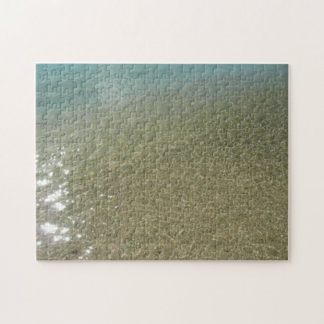 Vatten på Abstrakten Beach I Natur Fotography Pussel (Horisontell)