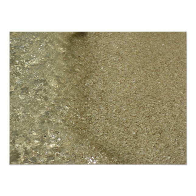 Vatten på Abstrakten Beach II Natur Fotografi (Framsidan)