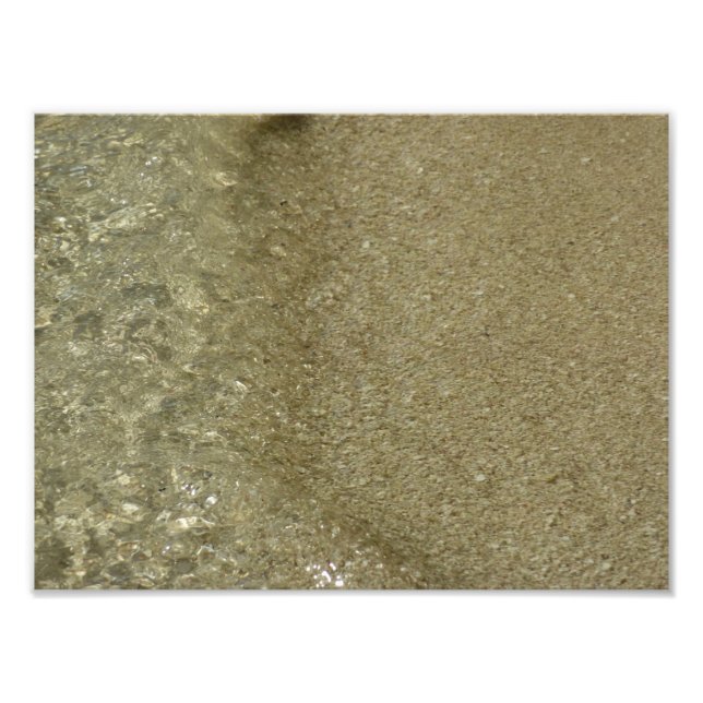 Vatten på Abstrakten Beach II Natur Fotografi (Framsidan)