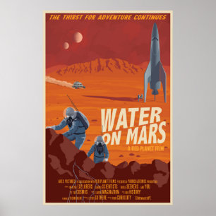 Vatten på Mars Poster