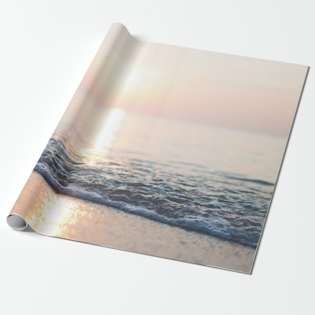VATTEN PÅ SEASHORE PRESENTPAPPER (Utrullad)