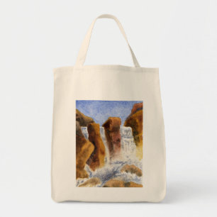 Vatten Paintings Tote Bag Tygkasse