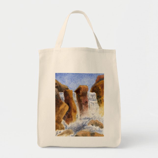 Vatten Paintings Tote Bag Tygkasse (Framsidan)