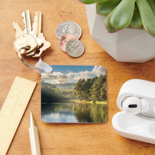 Vatten | Pang Oung Sjö & Gräs Forest Thailand Nyckelring (Skrivbord)