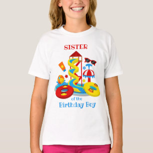 Vatten-parkens dagskjorta Sister vid Bassäng Party T Shirt