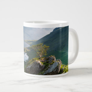 Vatten Pen yr Ole Wen Sjö Idwal Snowdonia Park Jumbo Mugg
