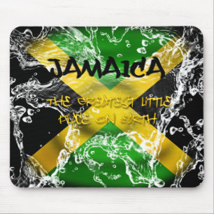 Vatten plaskad Jamaica flagga Mousepad Musmatta