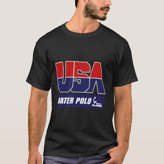 Vatten Polo 2021 USA-teamet T Shirt (Framsida)