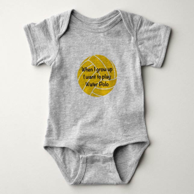 Vatten Polo Baby T Shirt (Framsida)