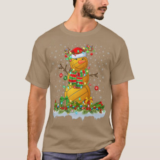 Vatten Polo Boll Snögubbe Julafton Ljus Vatten Pol T Shirt