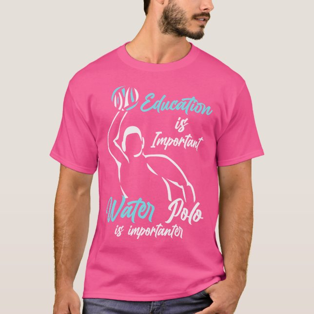 Vatten Polo-design för vattenpolo-spelare och vatt T Shirt (Framsida)