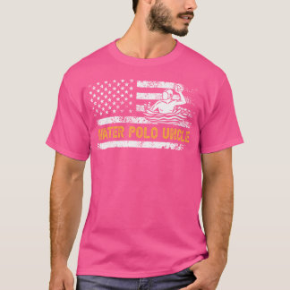 Vatten Polo farbror Us Flagga farbror A Vatten Pol T Shirt