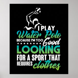 Vatten Polo Funny Poster