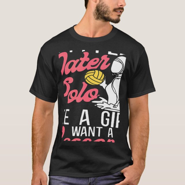 Vatten Polo Girl. Jag spelar Vatten Polo som en fl T Shirt (Framsida)