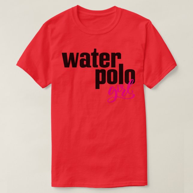 Vatten Polo Girl T Shirt (Design framsida)