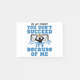 Vatten Polo Goalie Goalkeeper Lusnysa Post-it Block