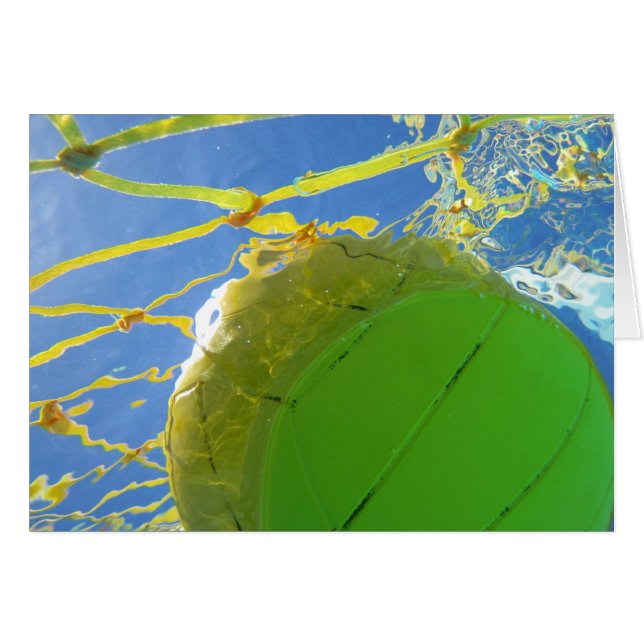 Vatten Polo Hälsningskort (Framsidan Horizontal)