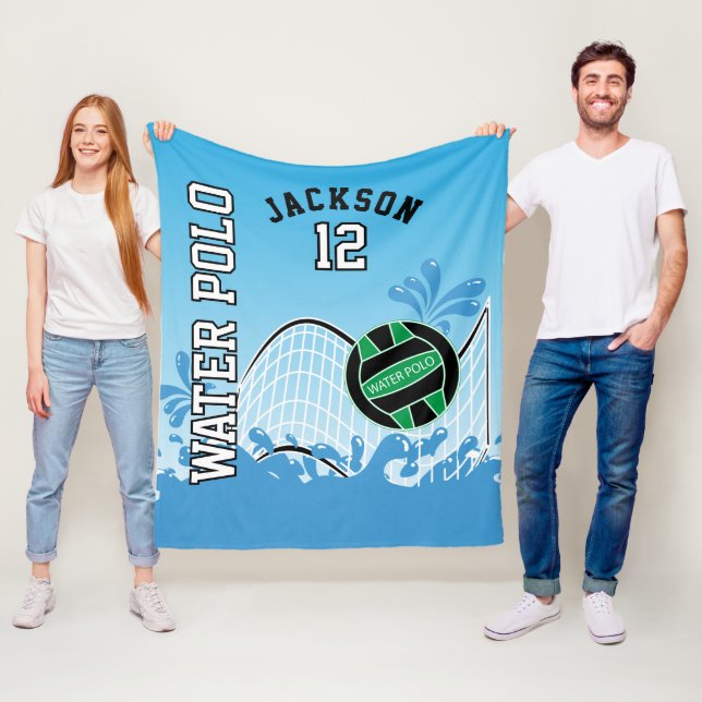 Vatten Polo 🤽 🏼 ‍ ♀️ idrott - Grönten Boll Fleecefilt (På plats)