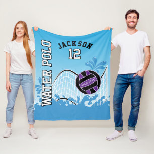 Vatten Polo 🤽 🏼 ♀️ idrott - Lila Boll Fleecefilt