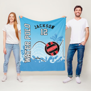 Vatten Polo 🤽 🏼 ♀️ idrott - Röda Boll Fleecefilt