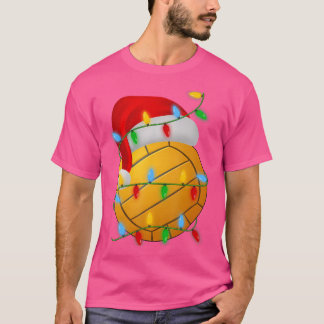 Vatten Polo Julafton Lighting Helgdag Santa Vatten T Shirt