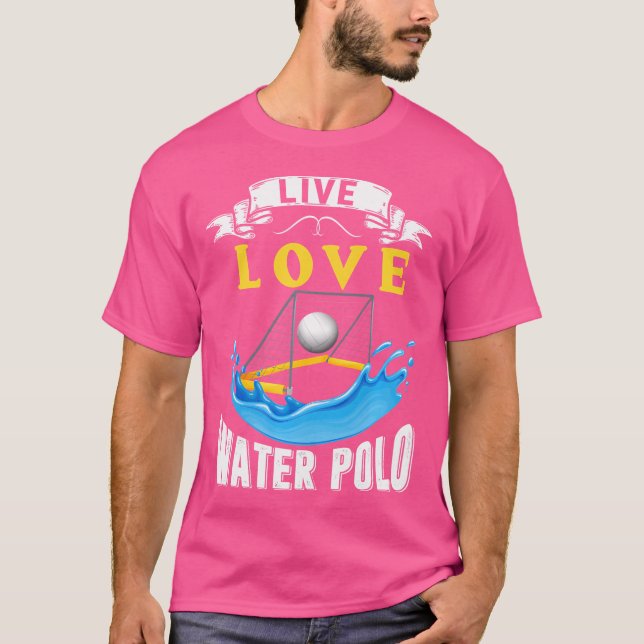 Vatten Polo Live Kärlek Vatten Polo Vatten Polo Pl T Shirt (Framsida)
