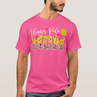 Vatten Polo Mamma Leopard Mamma i en Vatten Polo-s T Shirt