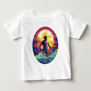 Vatten Polo Player Colorful Waterpolo T Shirt