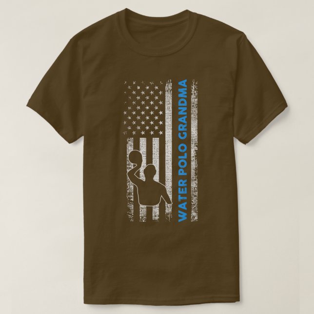 Vatten Polo Player Grandma  T Shirt (Design framsida)