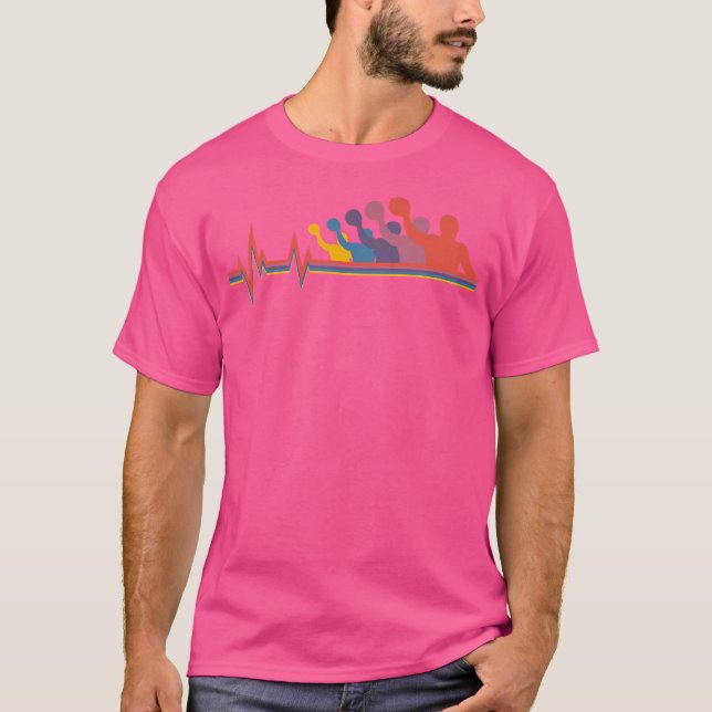 Vatten Polo Player Idrottsman Swimmer Goalkeeper F T Shirt (Framsida)