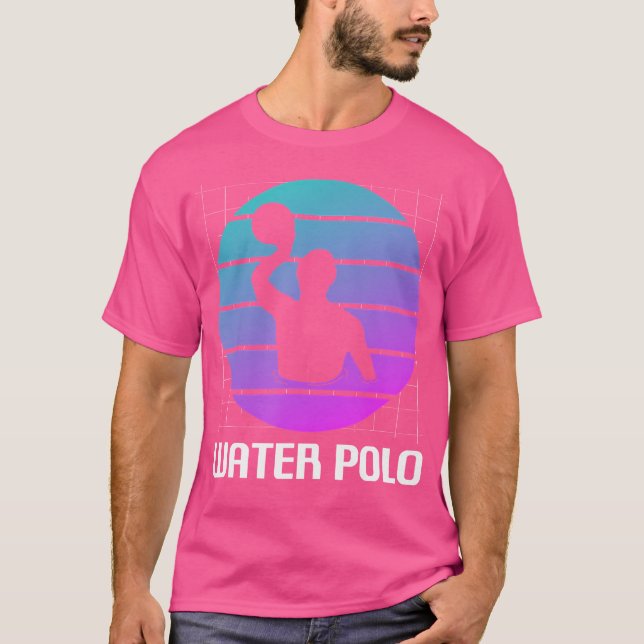 Vatten Polo Player T Shirt (Framsida)