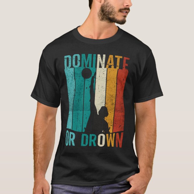 Vatten Polo Player Waterpolo Team Swimming Sport T Shirt (Framsida)