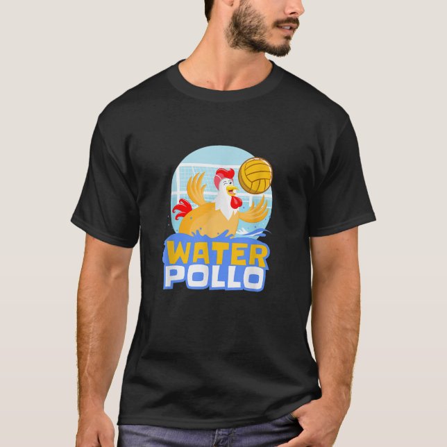 Vatten Polo Pun Funny Vatten Pollo Chicken T Shirt (Framsida)
