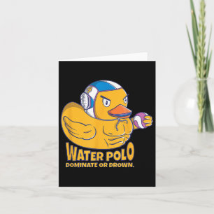 Vatten Polo Rubber Anka dominera eller drunkna på Kort