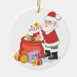Vatten Polo Santa Ornament