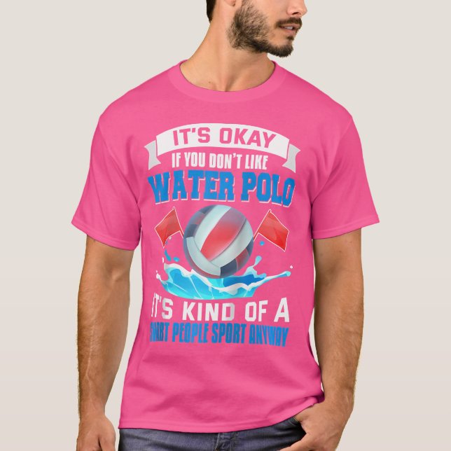 Vatten Polo Shirt Funny Smart People Sport Vatten  T (Framsida)