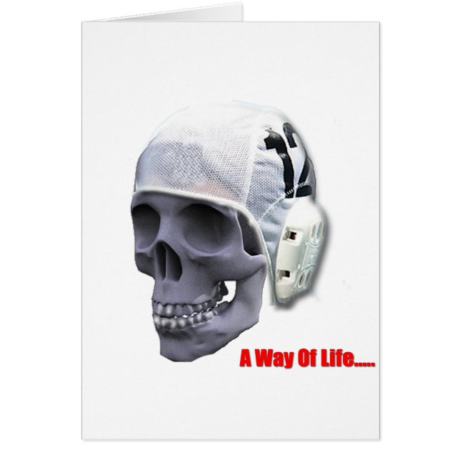 vatten-polo-skalle hälsningskort (Framsidan)