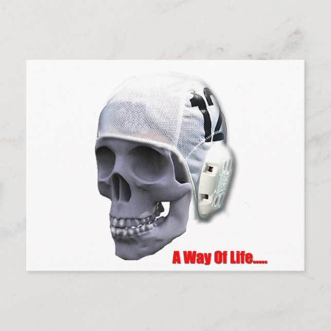 vatten-polo-skalle vykort (Framsida)