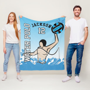 Vatten Polo 🤽 ♀️ sport - blått Fleecefilt