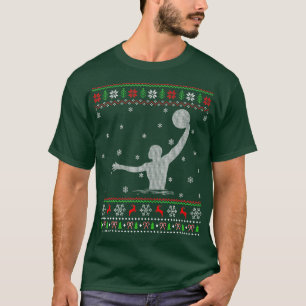 Vatten Polo Sports Älskare Julafton Ugly Vatten Po T Shirt
