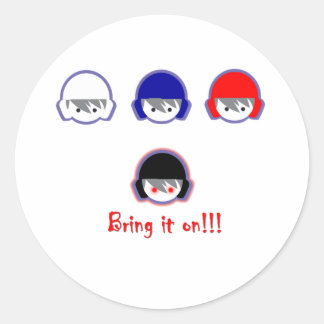 vatten-polo-take-it-on runt klistermärke