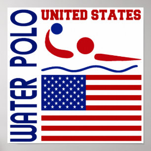Vatten Polo United Stater Poster