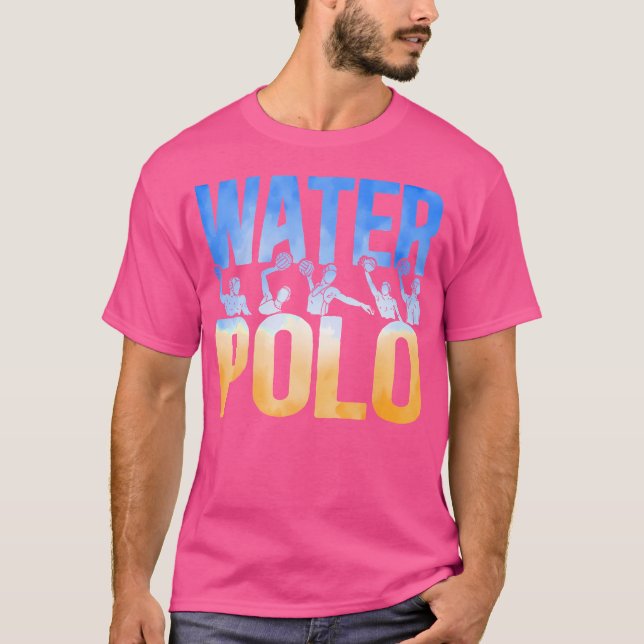 Vatten Polo Watercolor Vatten Polo T Shirt (Framsida)