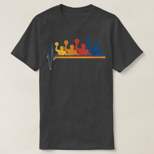 Vatten Polo Waterpolo Player T Shirt (Design framsida)