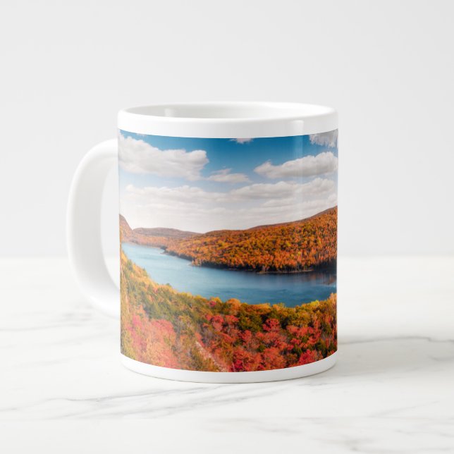 Vatten | Porcupinbergen Michigan Jumbo Mugg (Framsida vänster)