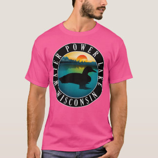 Vatten Power Sjö Wisconsin Loon T Shirt