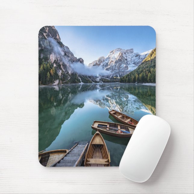 Vatten | Pragser Wildsee Dolomites Italien Musmatta (Med mus)