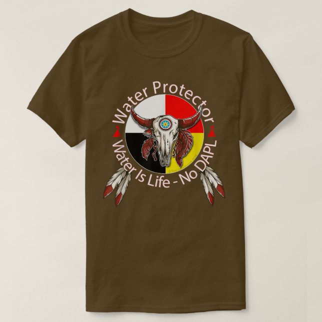 Vatten Protector Shield, Sten Sioux Supply T Shirt (Design framsida)